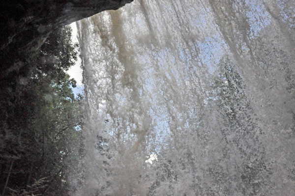 Dry Falls thundering past the two RV Gypsies